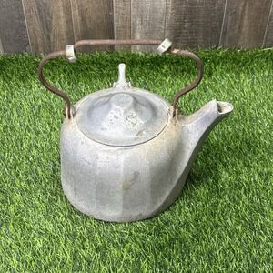 Vintage Wagner Ware Sidney O No. 8 Aluminum Camp Tea Kettle Coffee Pot USA